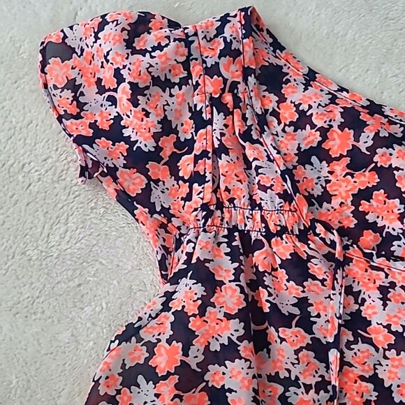 Gap Women's Small Cap Flutter Sleeve Floral Mutlicolor Romantic Girlhoodcore - Picture 6 of 16